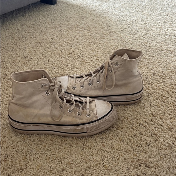 White platform converse - Picture 2 of 3